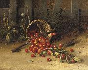George Hitchcock The cherry thieves Spain oil painting artist